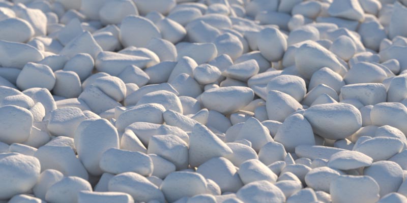 Gravel #1, Displacement vs. 3D Mesh Gravel #1, Displacement vs. 3D Mesh