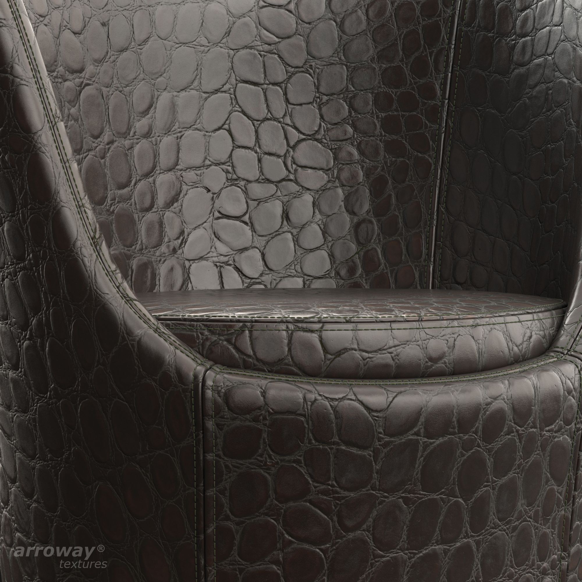 Seamless Faux Crocodile Leather Texture (leather 024) Arroway Textures