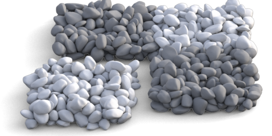 Gravel #1, Mesh Cluster Gravel #1, Mesh Cluster