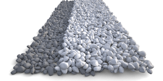 Gravel #1, Mesh Layers Gravel #1, Mesh Layers